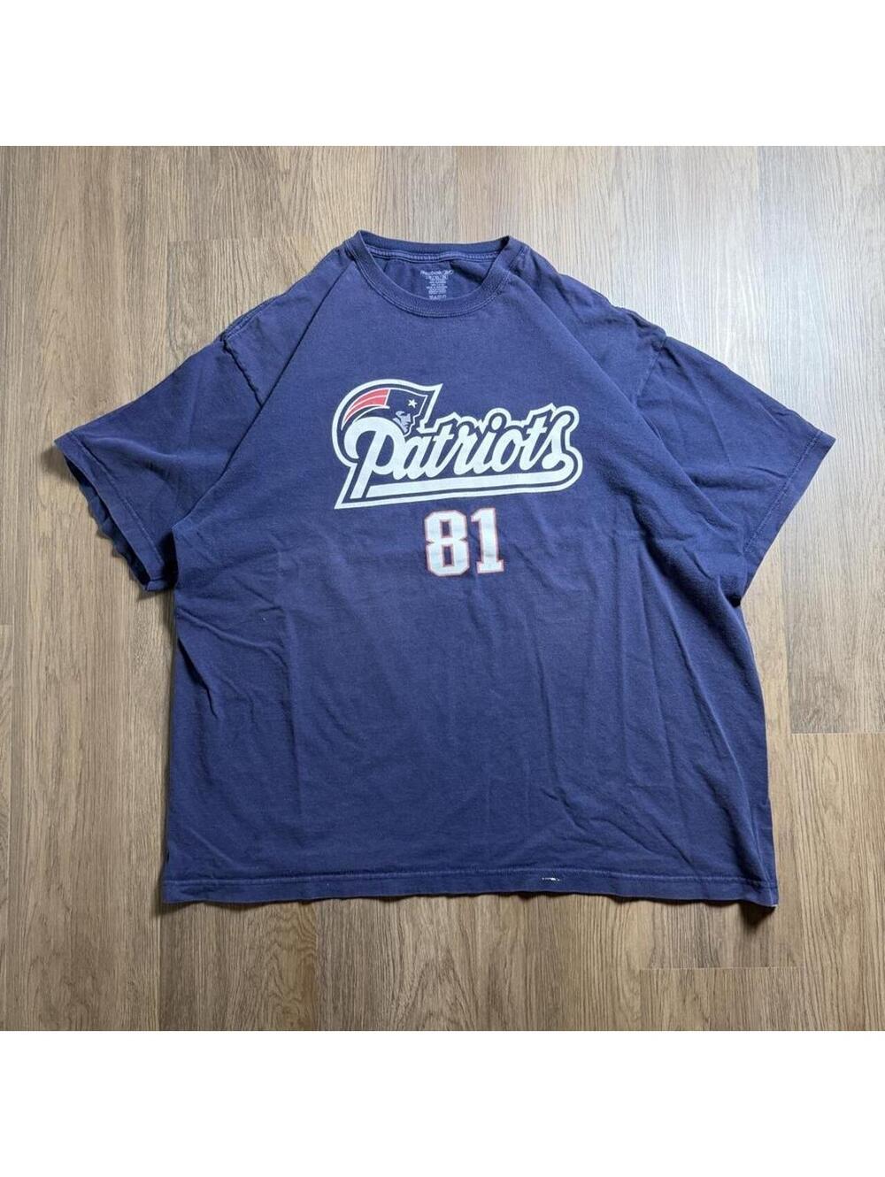 Y2k Randy moss 81 New England patriots nfl football jersey shirt size 2XL